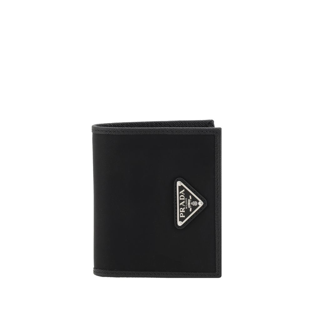 Prada Re-Nylon Bifold Wallet in Black