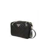 Prada Tessuto Quilted Shoulder Bag - Black