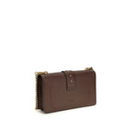 Pinko Love One Simply Medium Shoulder Bag Brown Leather