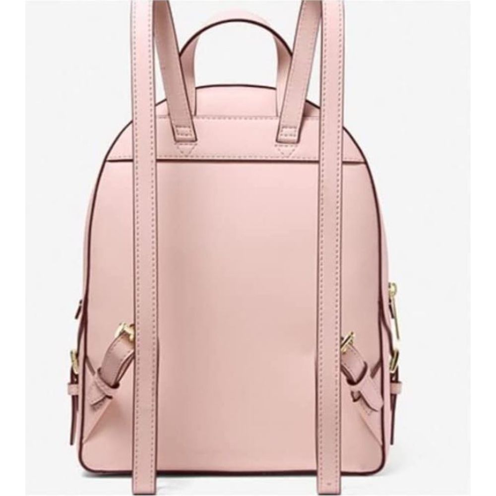 Michael Kors Jaycee Medium Pebbled Leather Backpack Powder Blush