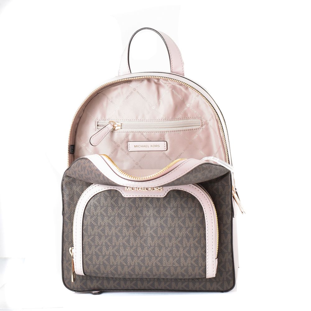 Michael Kors Jaycee Medium Logo Backpack Powder Blush