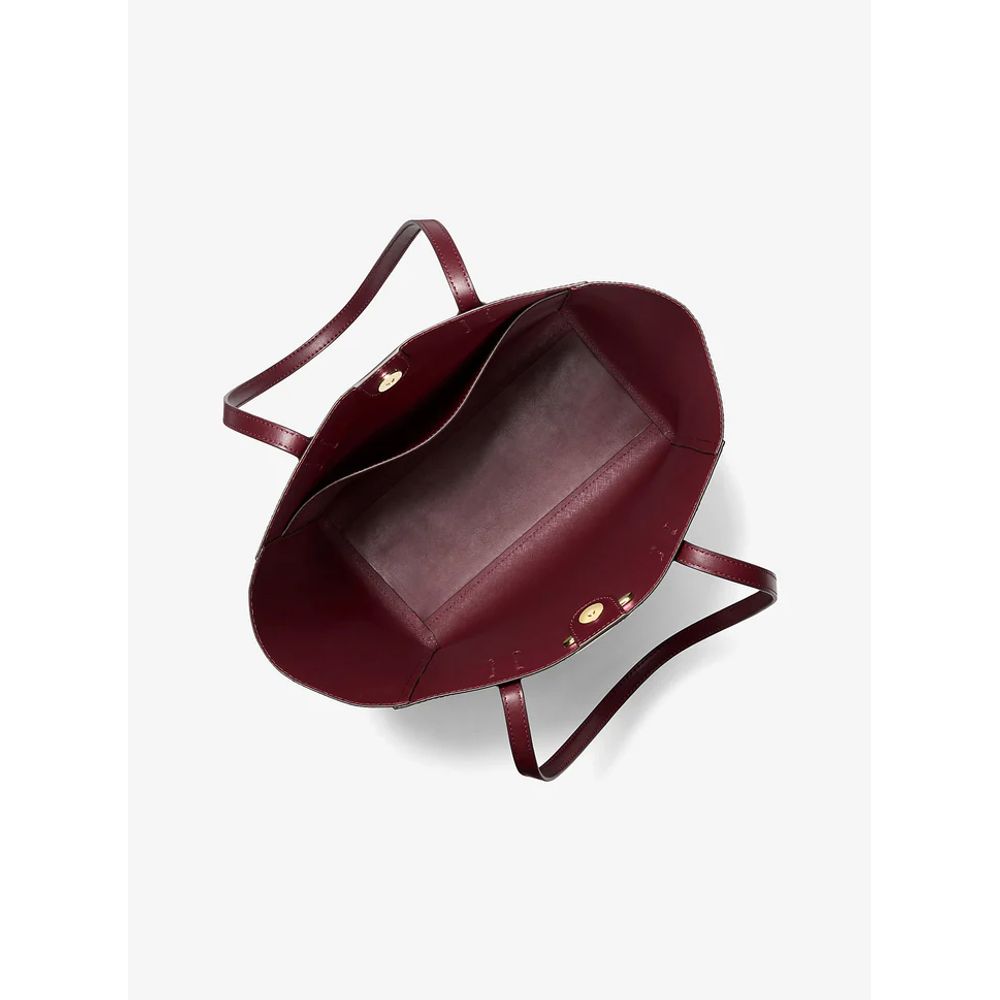 Michael Kors Vincent Large Saffiano Leather Tote Bag Oxblood