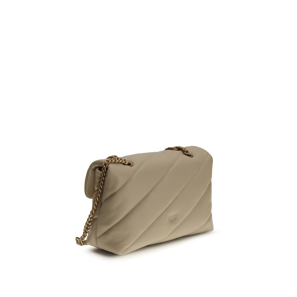 Pinko Love Classic Shoulder Bag Taupe