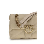 Pinko Love Classic Shoulder Bag Taupe