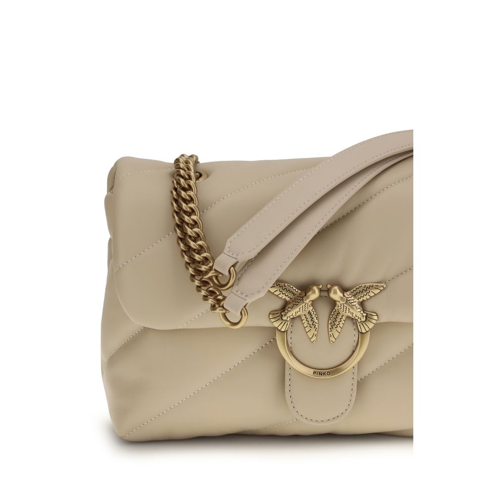 Pinko Love Classic Shoulder Bag Taupe