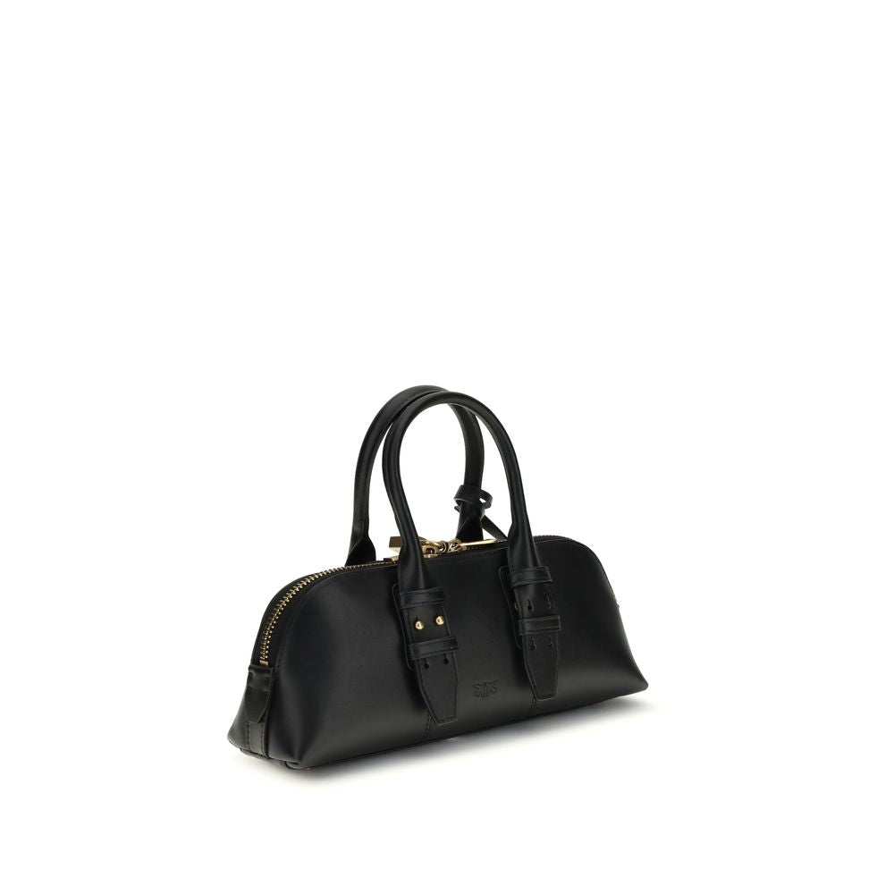 Pinko Escape Baguette Small Handbag Black Leather