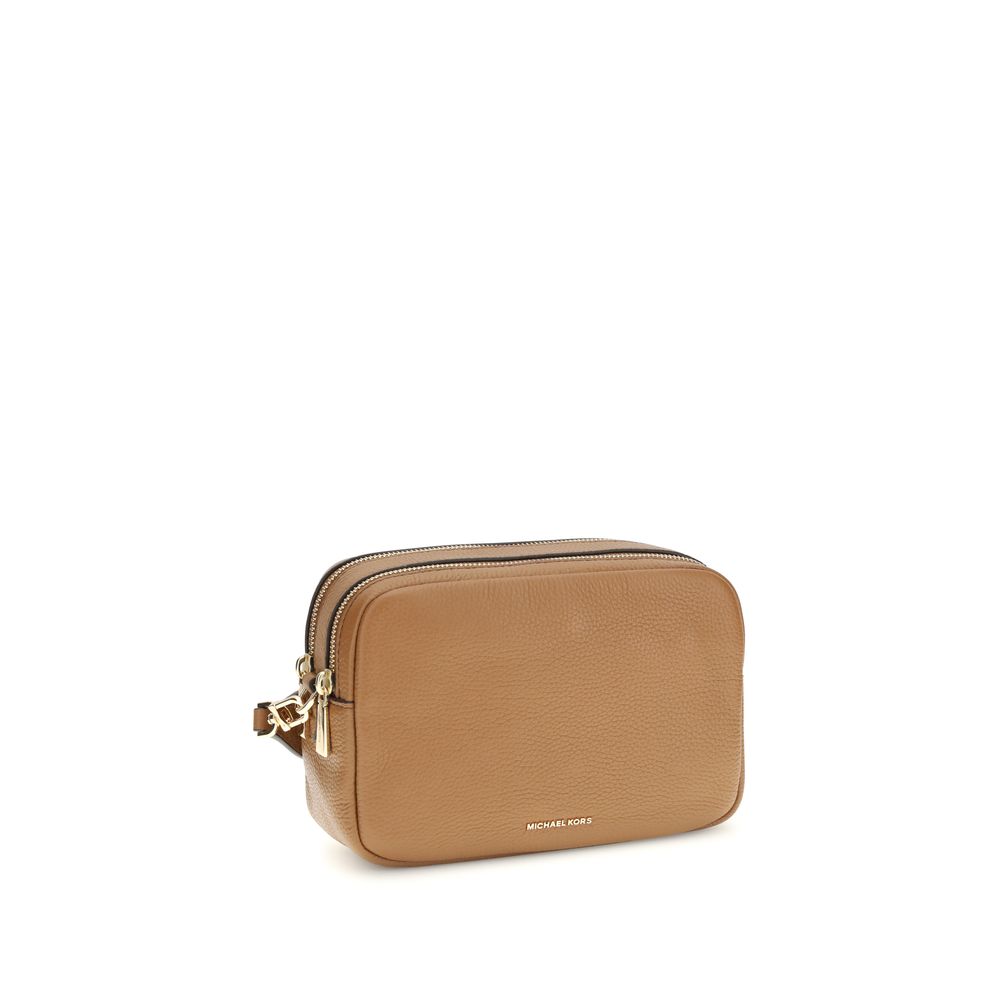 Michael Kors Bryant Medium Leather Camera Crossbody Bag Luggage