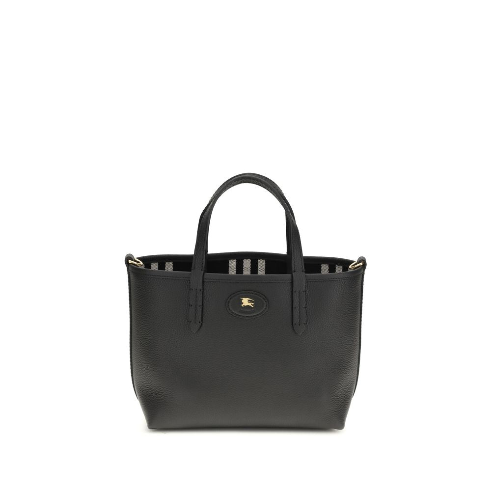 Burberry Mini Bloomsbury Reversible Leather Tote Bag Black