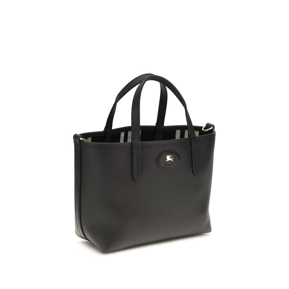 Burberry Mini Bloomsbury Reversible Leather Tote Bag Black