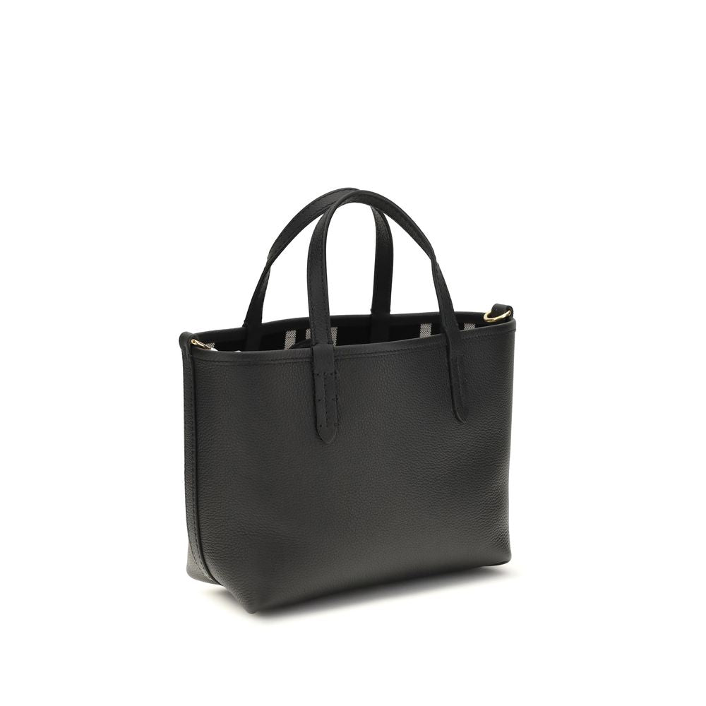 Burberry Mini Bloomsbury Reversible Leather Tote Bag Black