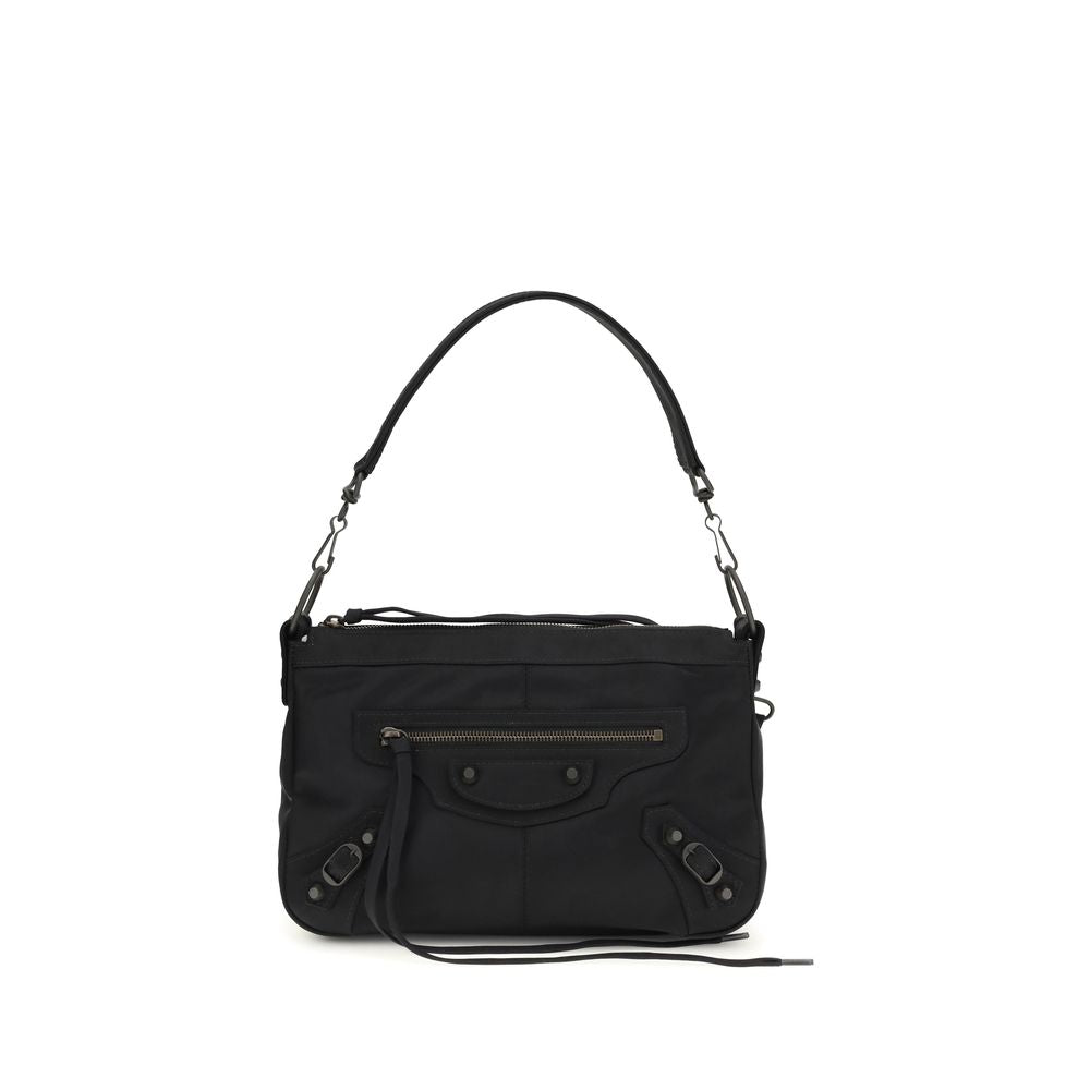 Balenciaga Le City Moto Small Shoulder Bag Black