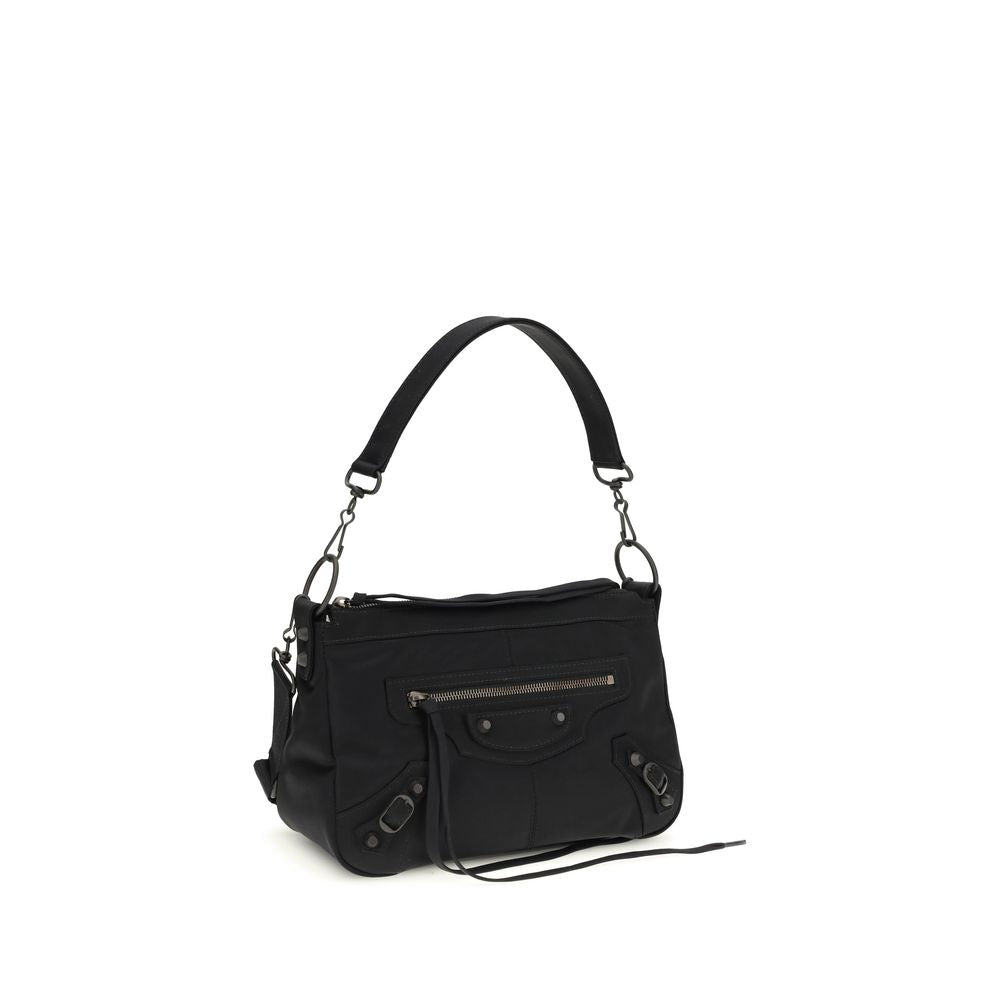 Balenciaga Le City Moto Small Shoulder Bag Black