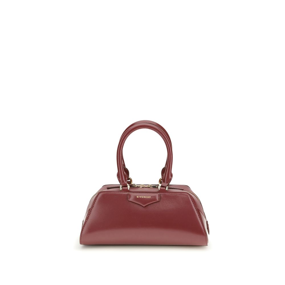 Givenchy Antigona East-West Mini Bag in Burgundy Calfskin