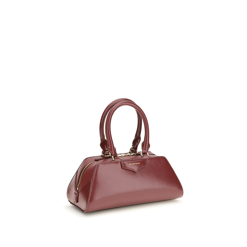 Givenchy Antigona East-West Mini Bag in Burgundy Calfskin