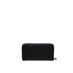 Prada Saffiano Leather Zip Wallet in Black
