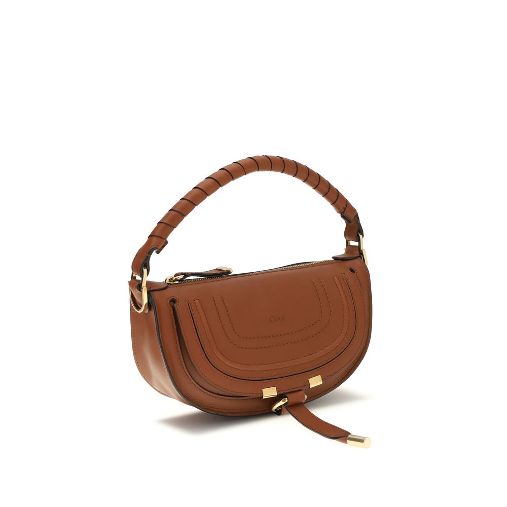 Chloé Marcie Mini Shoulder Bag Tan Calfskin