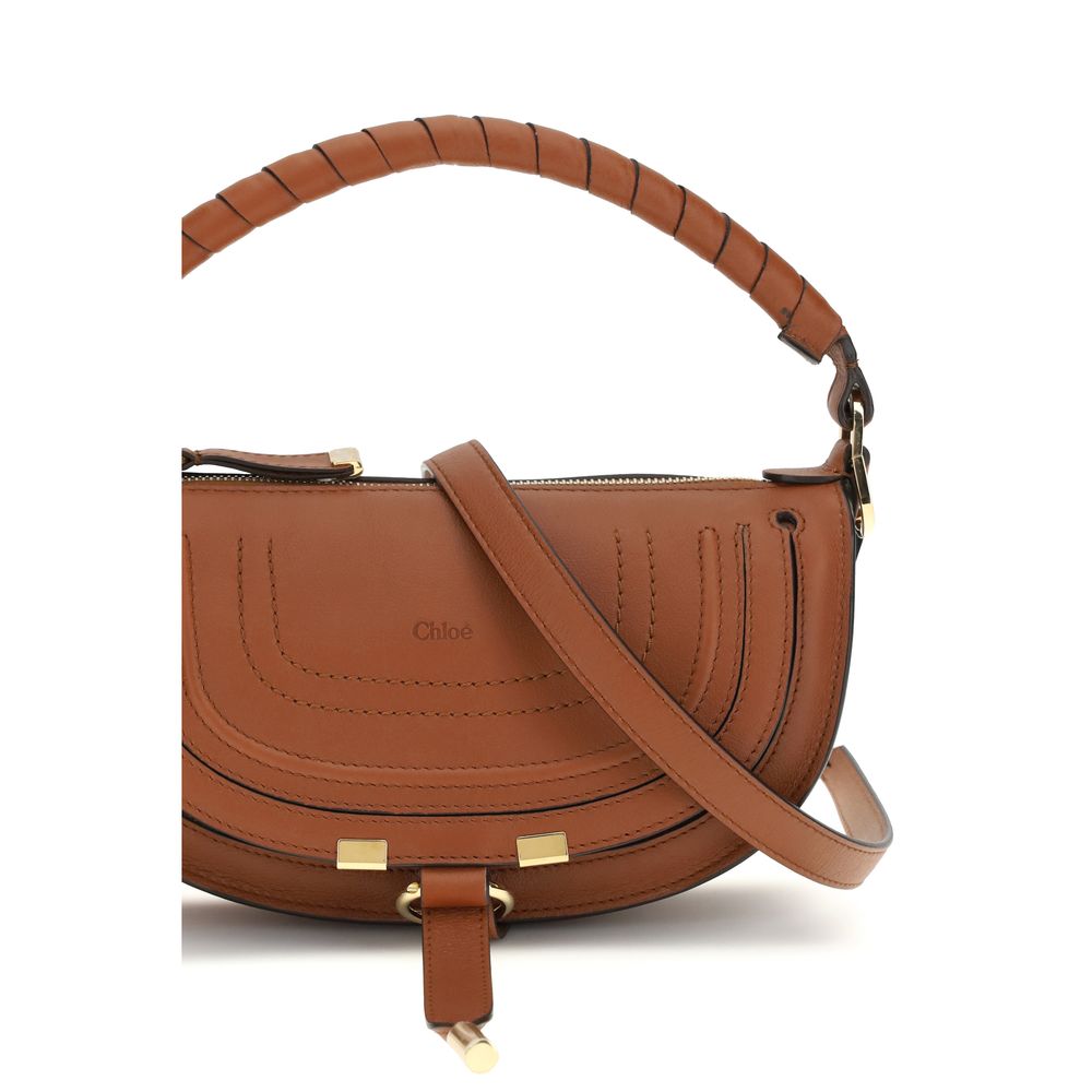 Chloé Marcie Mini Shoulder Bag Tan Calfskin