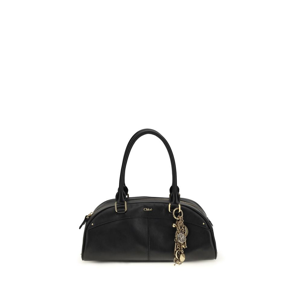 Chloé Bowling Handbag Black Smooth Calfskin