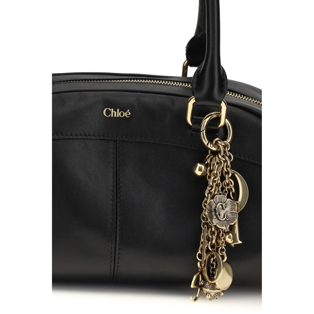 Chloé Bowling Handbag Black Smooth Calfskin