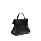 Moschino Tie Me Medium Handbag Black Leather