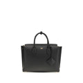 MCM Large Milla Leather Tote Bag in Black