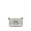 Pinko Mini Love Crossbody Bag Powder Blue Calf Leather