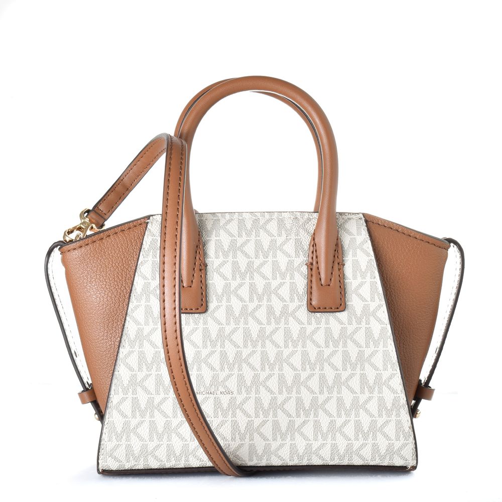 Michael Kors Avril Extra-Small Logo Satchel Vanilla