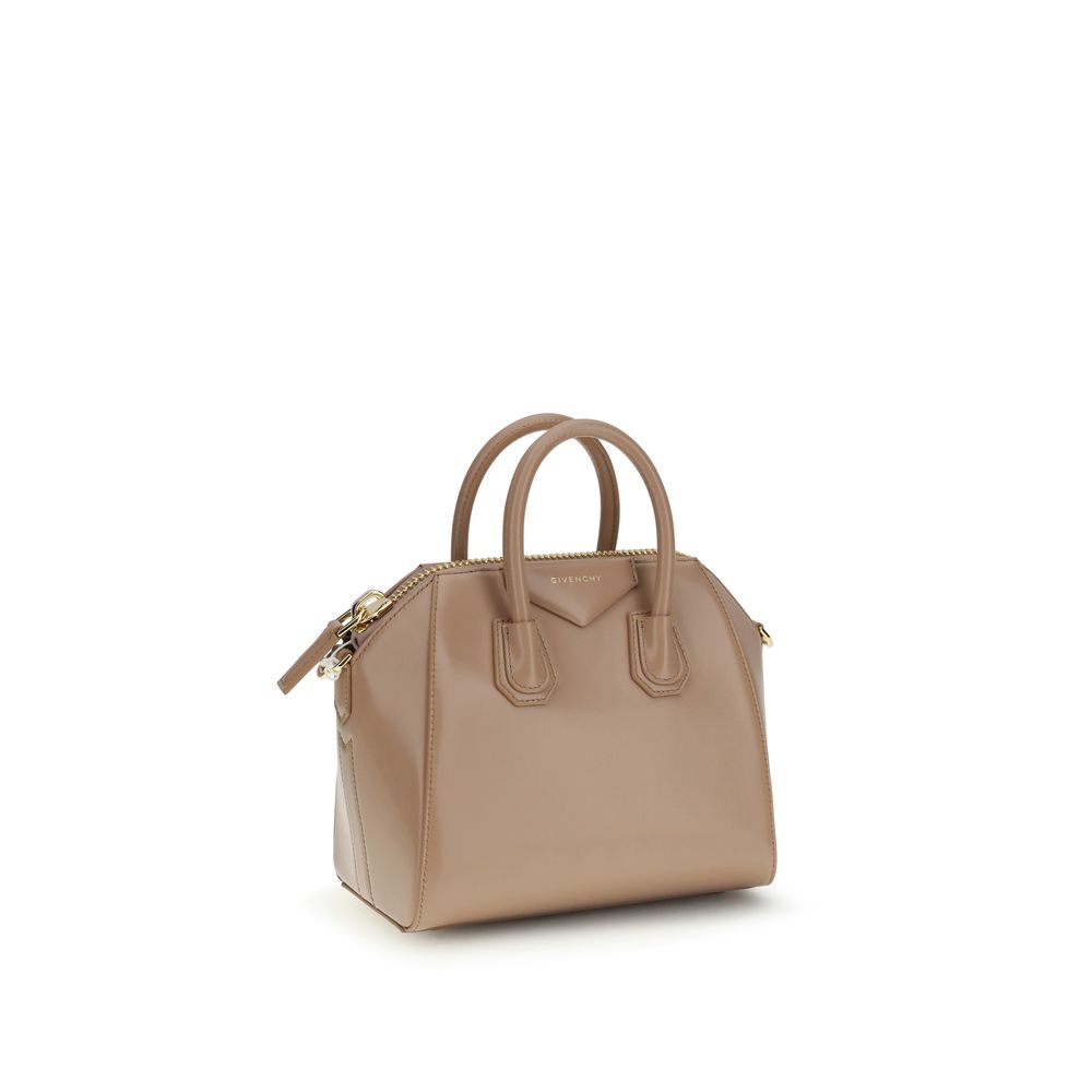 Givenchy Antigona Mini Bag in Tan Shiny Calfskin