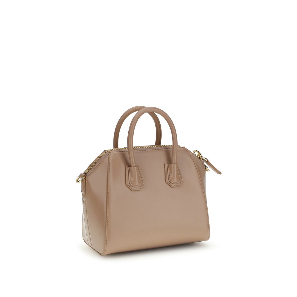 Givenchy Antigona Mini Bag in Tan Shiny Calfskin