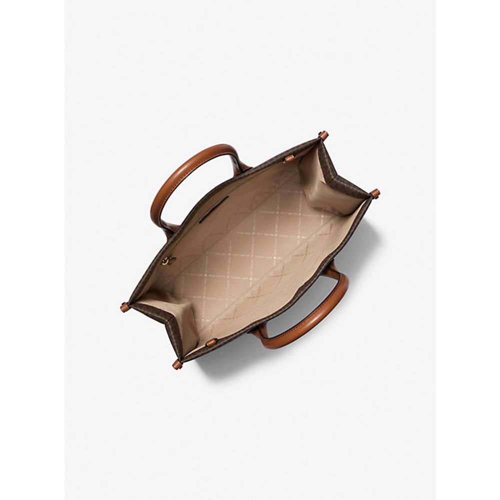 Michael Kors Mirella Logo Tote Bag Brown