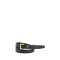 Saint Laurent Cassandre Slim Belt Black Smooth Leather 20mm YSL Logo