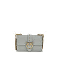 Pinko Love One Mini Shoulder Bag Powder Blue Leather