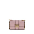 Pinko Love One Mini Shoulder Bag Light Pink Leather