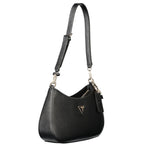 GUESS Jeans Noelle II Black Shoulder Bag with Adjustable Strap