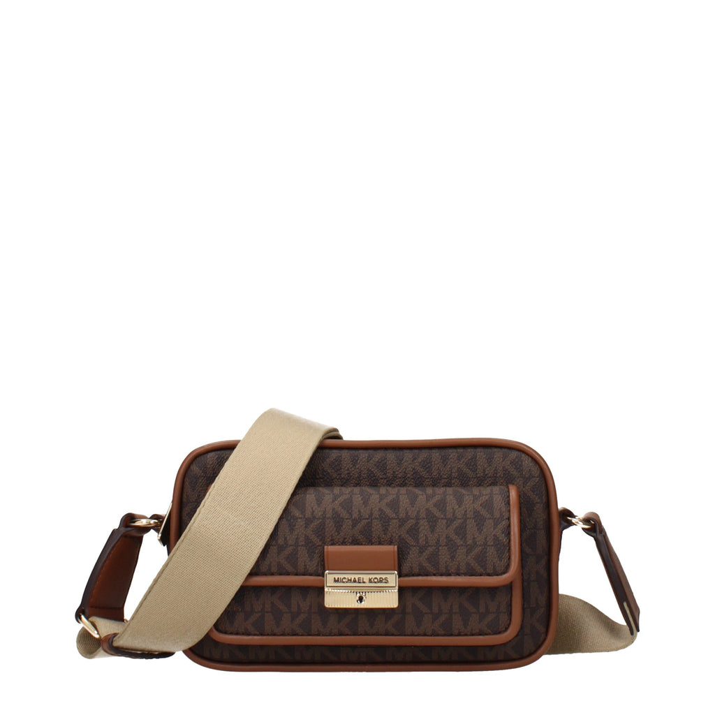 Michael Kors Bradshaw Extra-Small Camera Crossbody Bag Brown