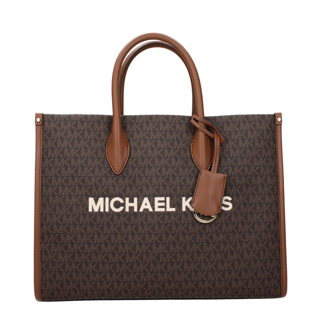 Michael Kors Mirella Logo Tote Bag Brown