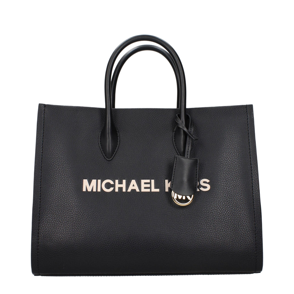 Michael Kors Mirella Leather Tote Bag Black