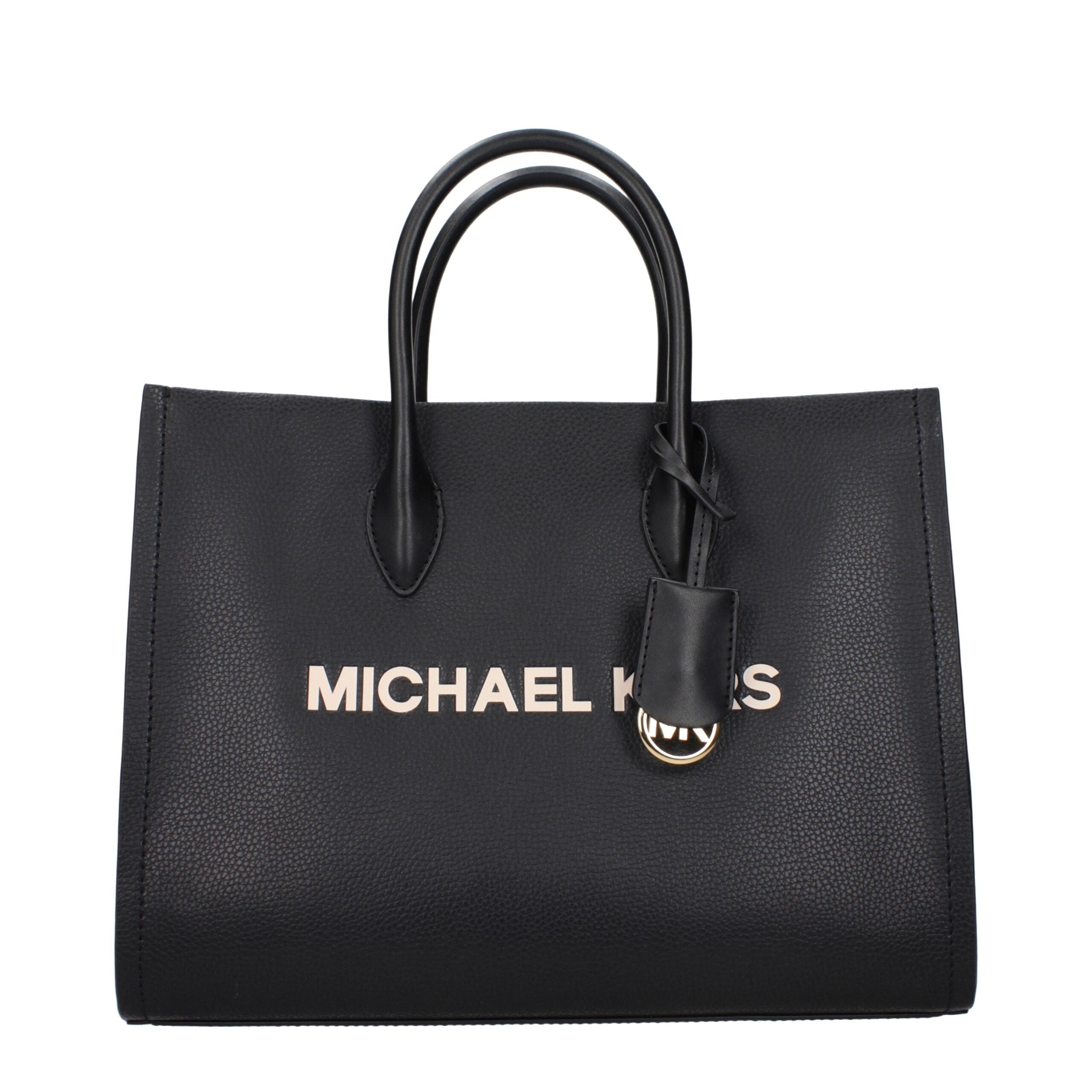 Michael Kors Mirella Leather Tote Bag Black