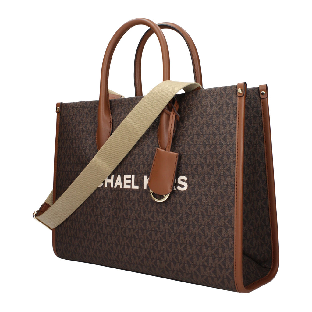 Michael Kors Mirella Logo Tote Bag Brown