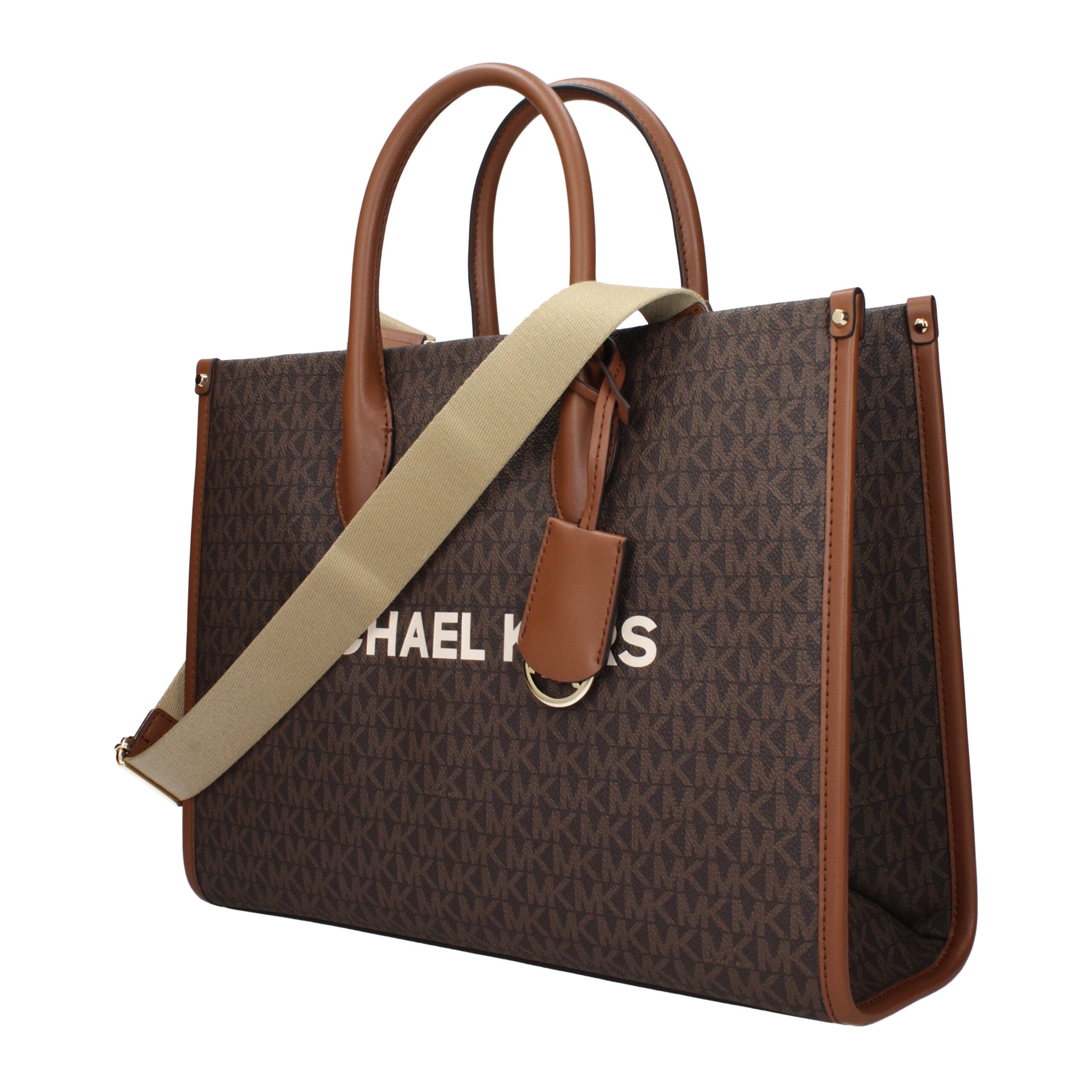 Michael Kors Mirella Logo Tote Bag Brown