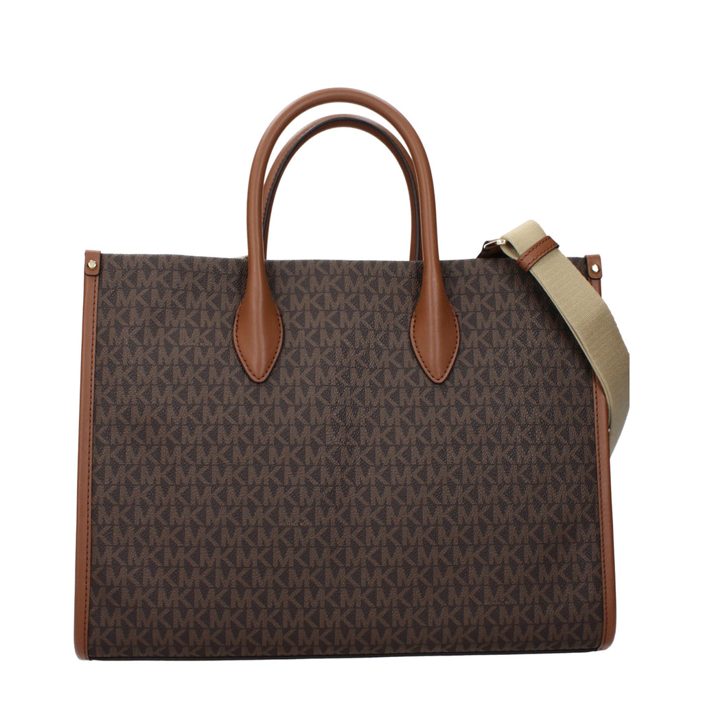 Michael Kors Mirella Logo Tote Bag Brown