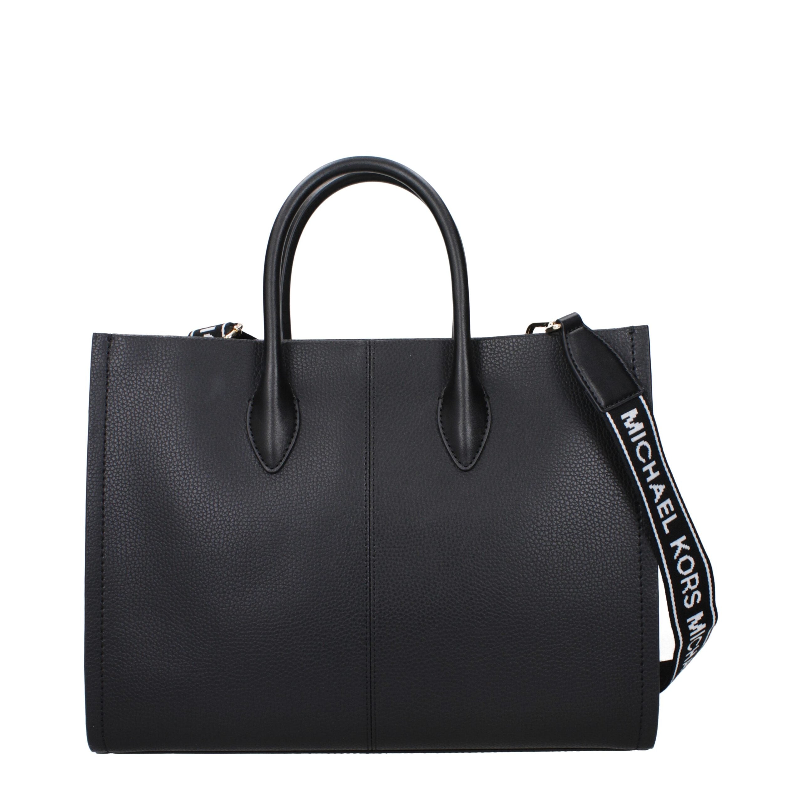 Michael Kors Mirella Leather Tote Bag Black
