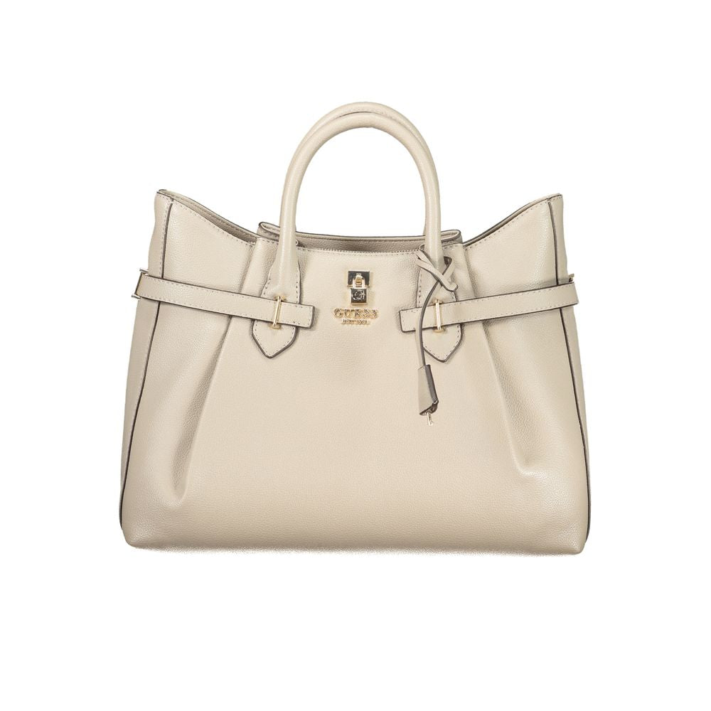Guess Jeans Yesba Satchel Bag in Ivory