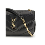 Saint Laurent Loulou Toy Shoulder Bag Black Matelassé Lambskin YSL Logo