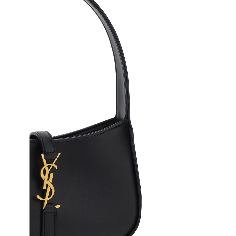 Saint Laurent Le 5 à 7 Mini Shoulder Bag Black Smooth Leather YSL Logo