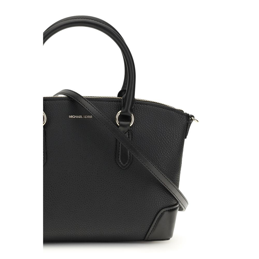 Michael Kors Murphy Medium Leather Satchel Black