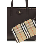 Burberry Bloomsbury Medium Reversible Leather Tote Bag Dark Brown
