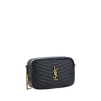 Saint Laurent Lou Camera Bag Black Matelassé Chevron Leather