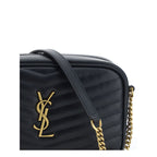 Saint Laurent Lou Camera Bag Black Matelassé Chevron Leather