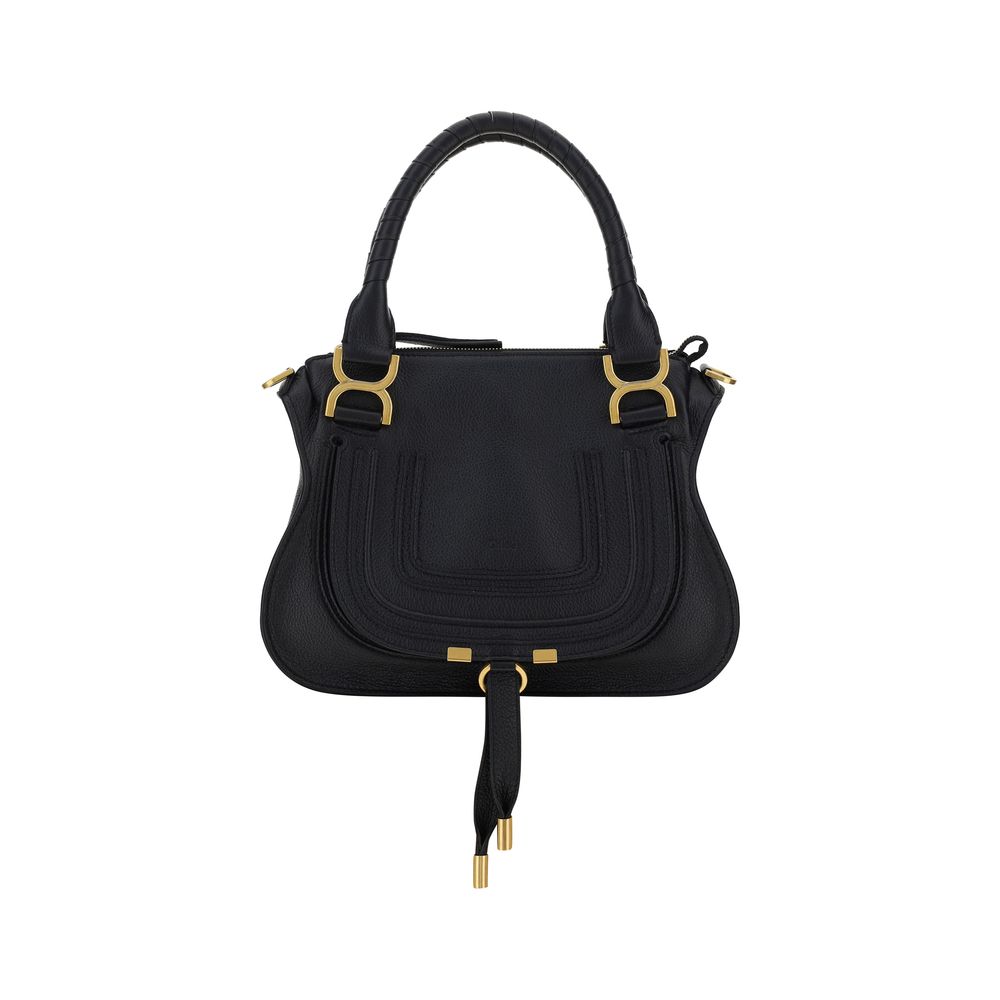 Chloé Marcie Medium Handbag Black Calfskin
